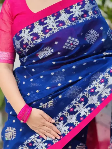 টাঙ্গাইলের টেনসিল জামদানি শাড়ি - JM2 - photo 2